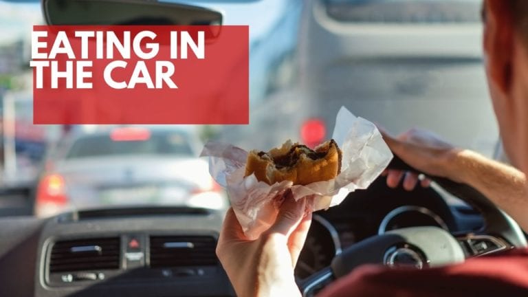 Eating in the car