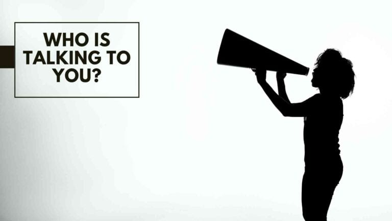 Who is talking to you?