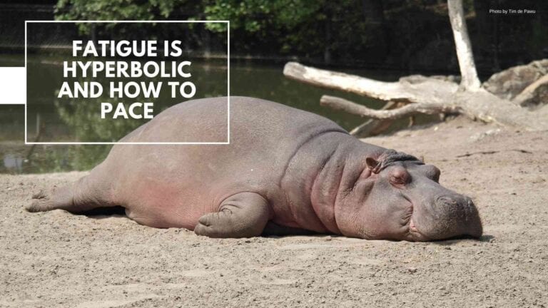 Fatigue is Hyperbolic and How to Pace